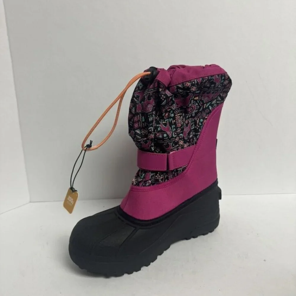 Columbia Youth Powderbug Forty Print Snow Boot Size 6 M Big Kid